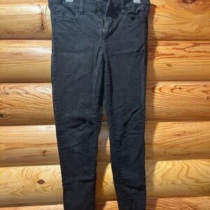 American eagle Women's next level stretch Black distressed Jeans